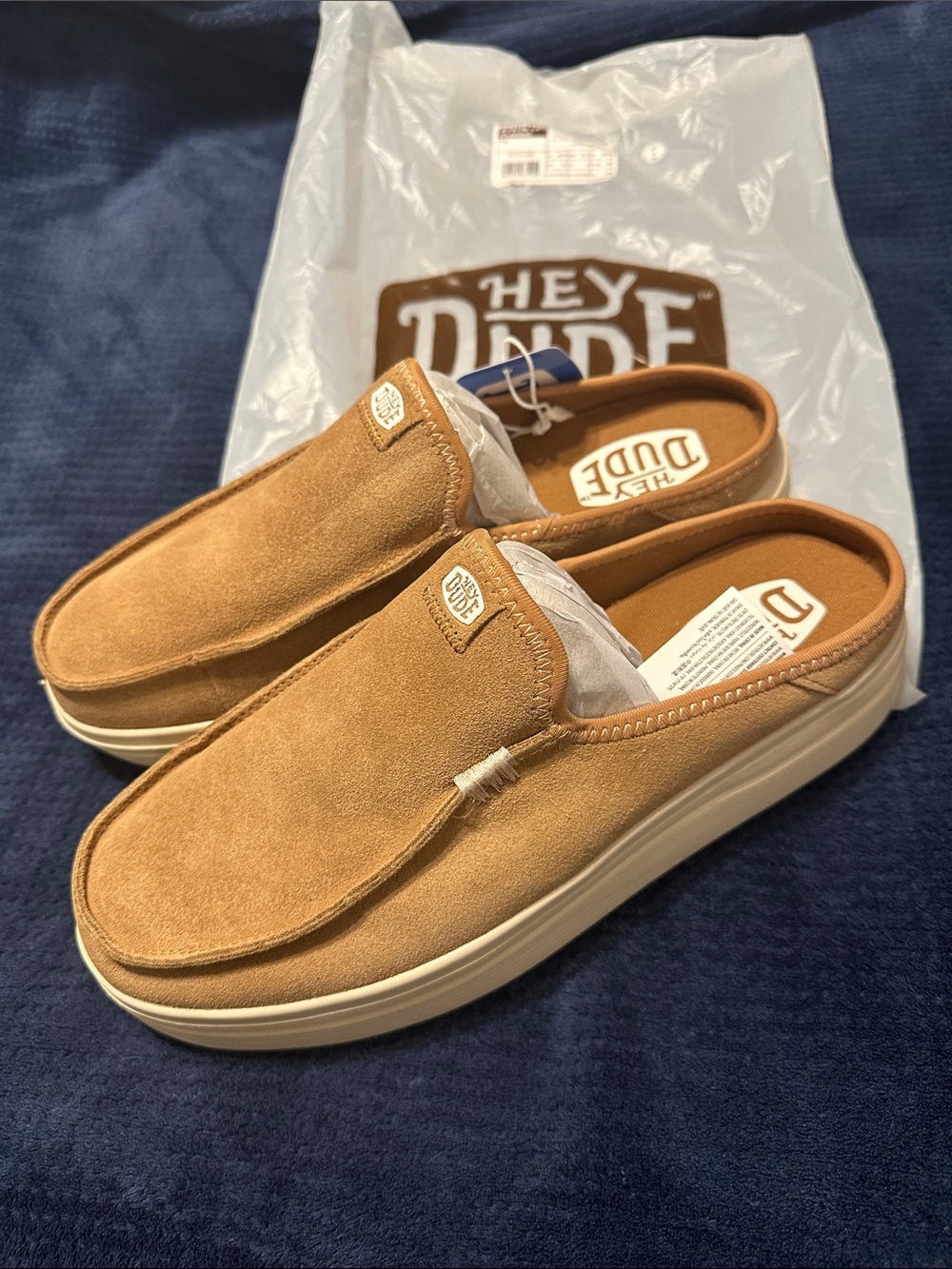 Hey Dude Women’s Tan Suede Slip-On Loafers - Picture 2 of 3